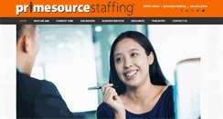 Desktop Screenshot of primesourcestaffing.com